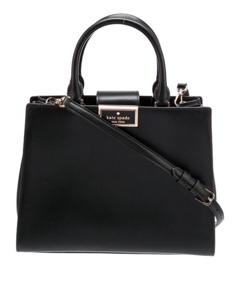 Kate Spade Black Leather Tote Shoulder Bag NWT